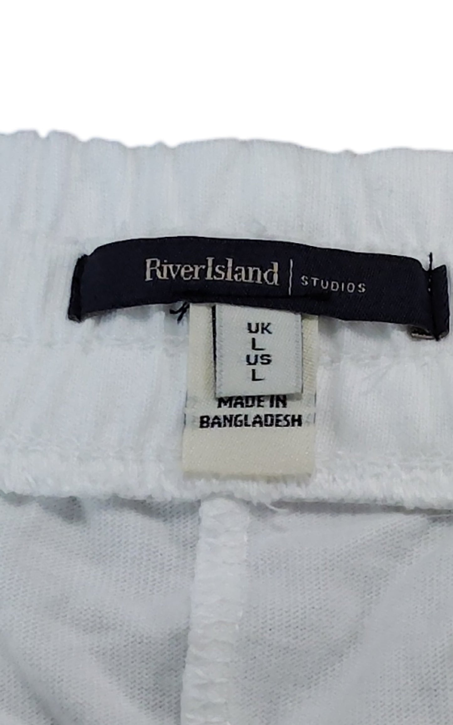 Rivers Island Men’s White Activewear Shorts UK L Lightweight Comfortable