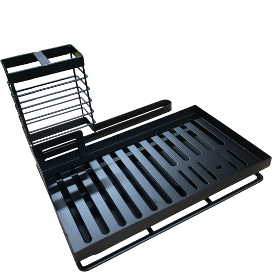 Miawtro Sink Caddy Kitchen Storage Rack Black Plastic New Kitchen Sinks