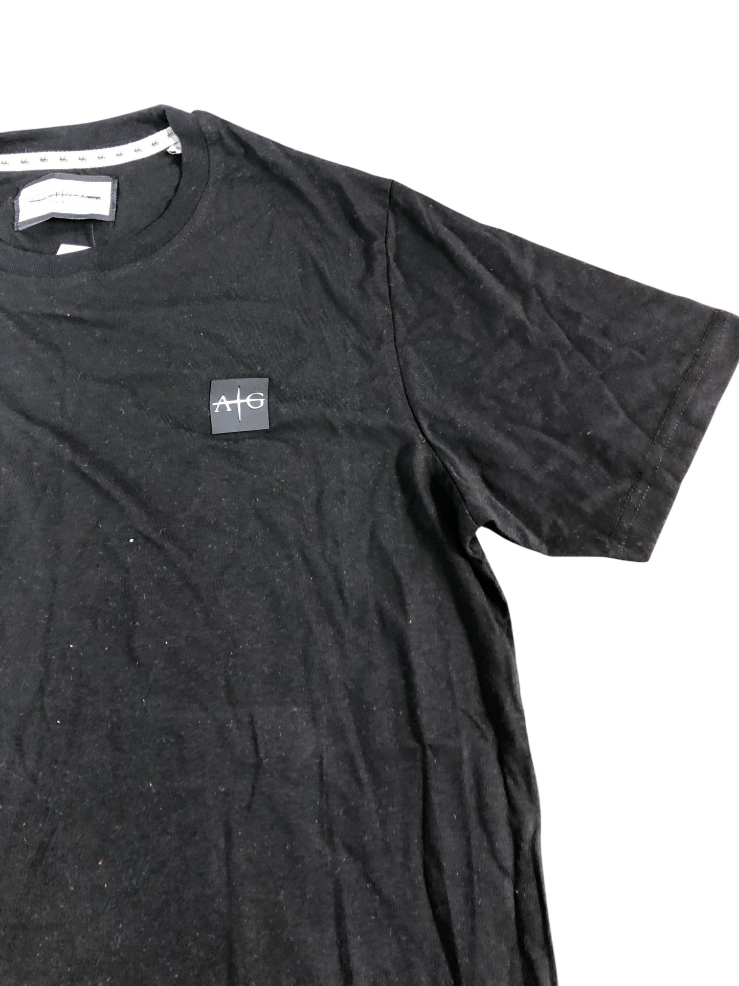 AVANT GARDE Sawton T-Shirt Size L Men's Black Cotton Blend Short Sleeve