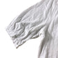 White Short Sleeve Jersey Button Up Top - Size 12
