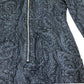 Indigo Paisley Print Denim Midi Dress With Front Zip Size 6