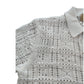 River Island Men's Short Sleeve White Knitted Cardigan Size M Stylish Design
