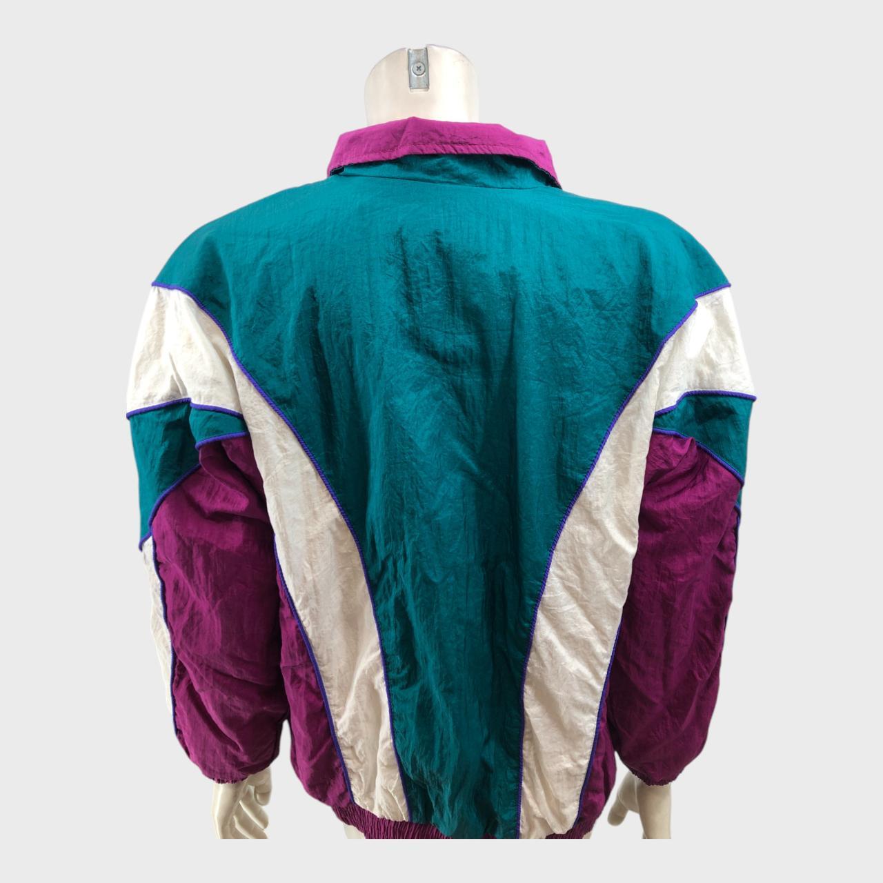 Green and Purple Wind Breaker Jacket