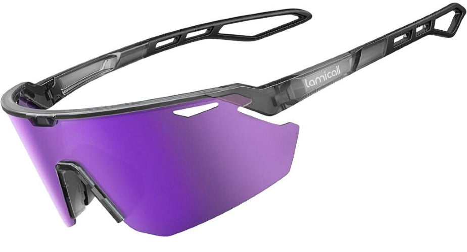 Lamicall Cycling Sunglasses BCPE02-PE Purple Lightweight UV400 Protection