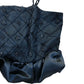 River Island Beaded Crop Top Black Quilted Design Ruffled Hem