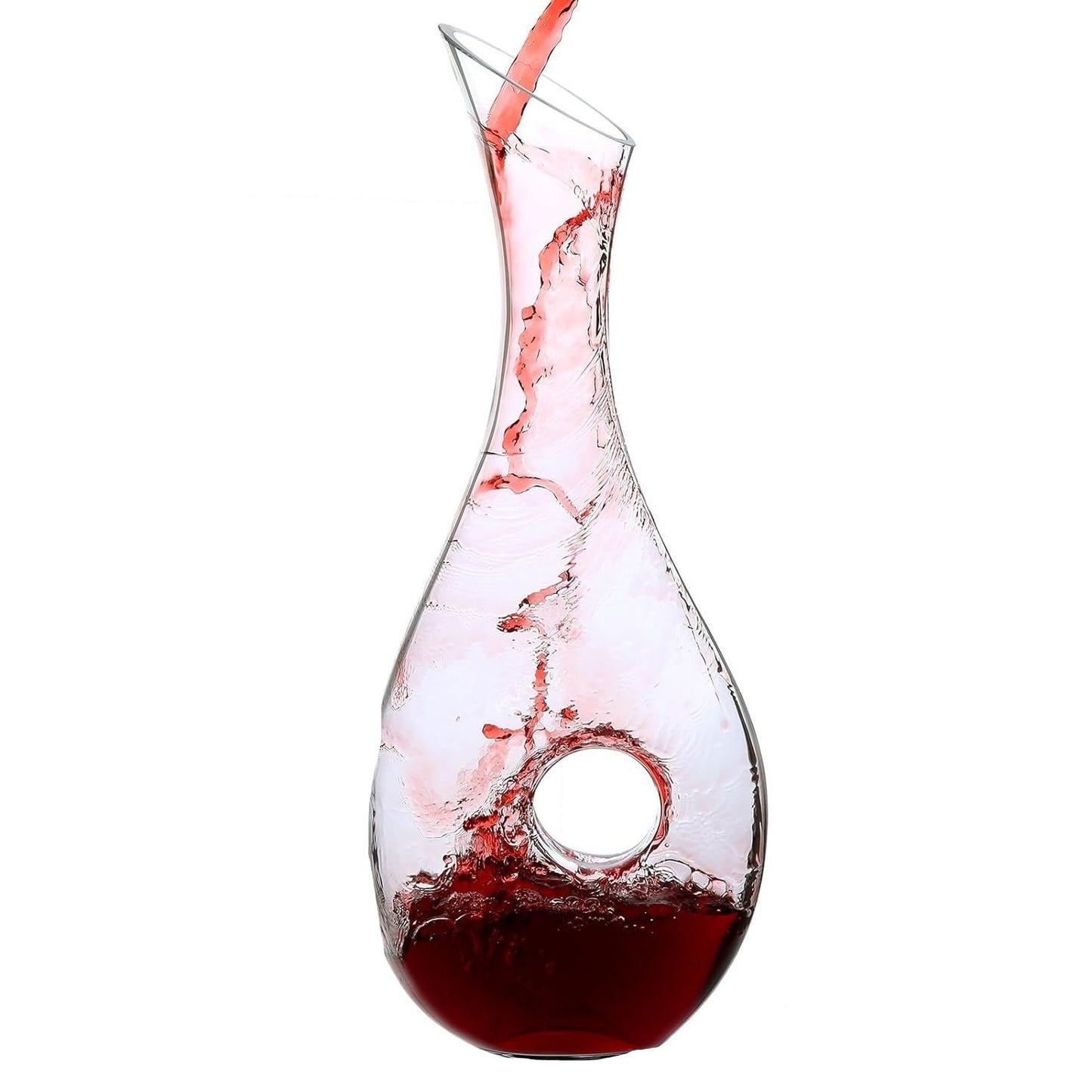 Wine Decanter Elegant Glass Carafe 1.2L Home Beverage Accessory