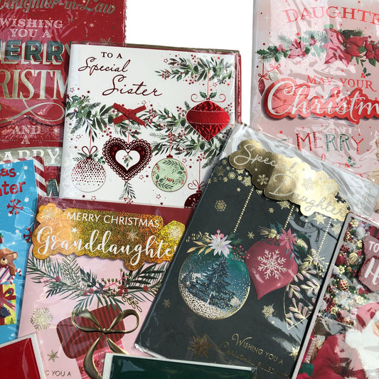 Mixed Lot of 10 Festive Christmas Cards