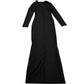 River Island Long Sleeve Dark Grey Dress XS Women's Elegant Twist Design