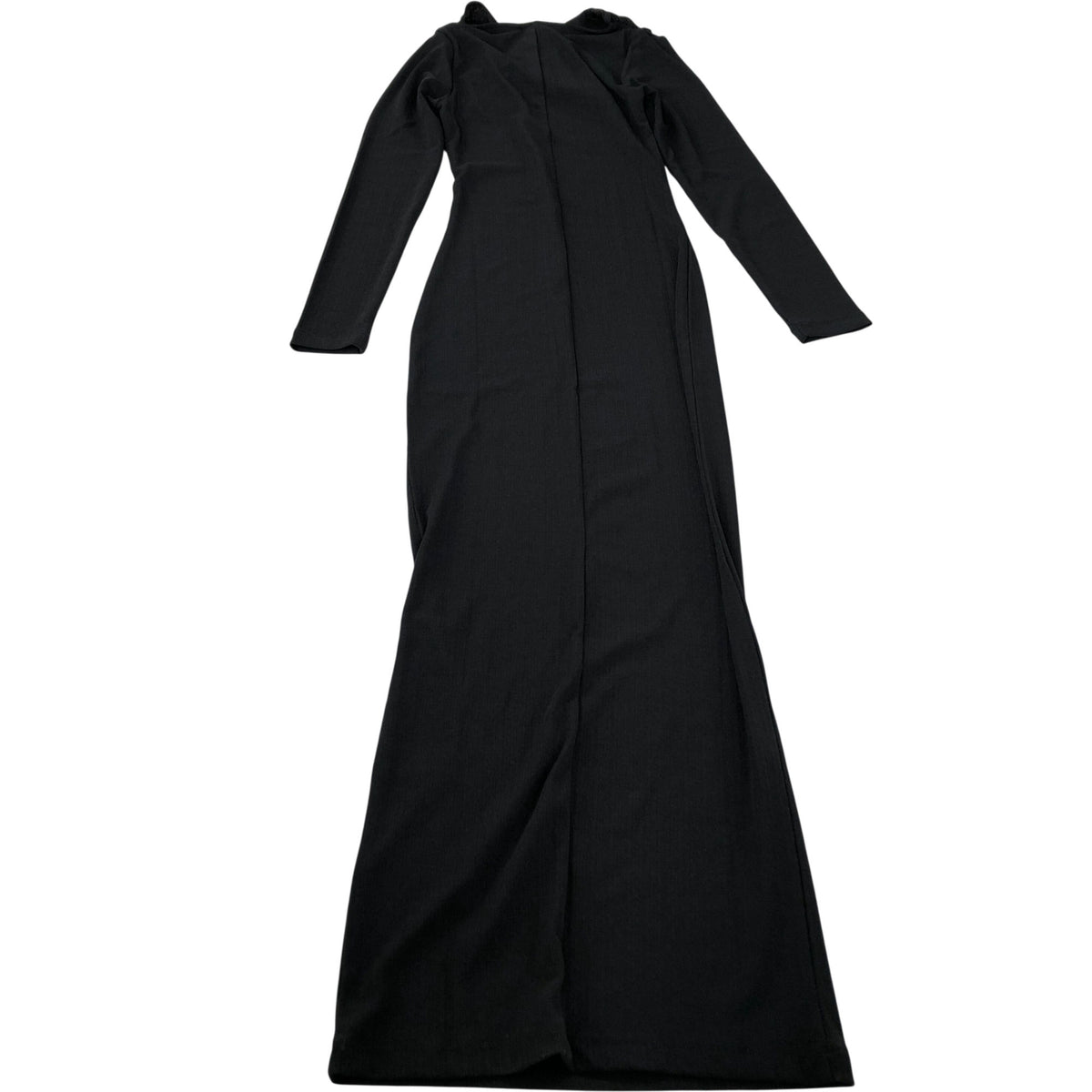 River Island Long Sleeve Dark Grey Dress XS Women's Elegant Twist Design