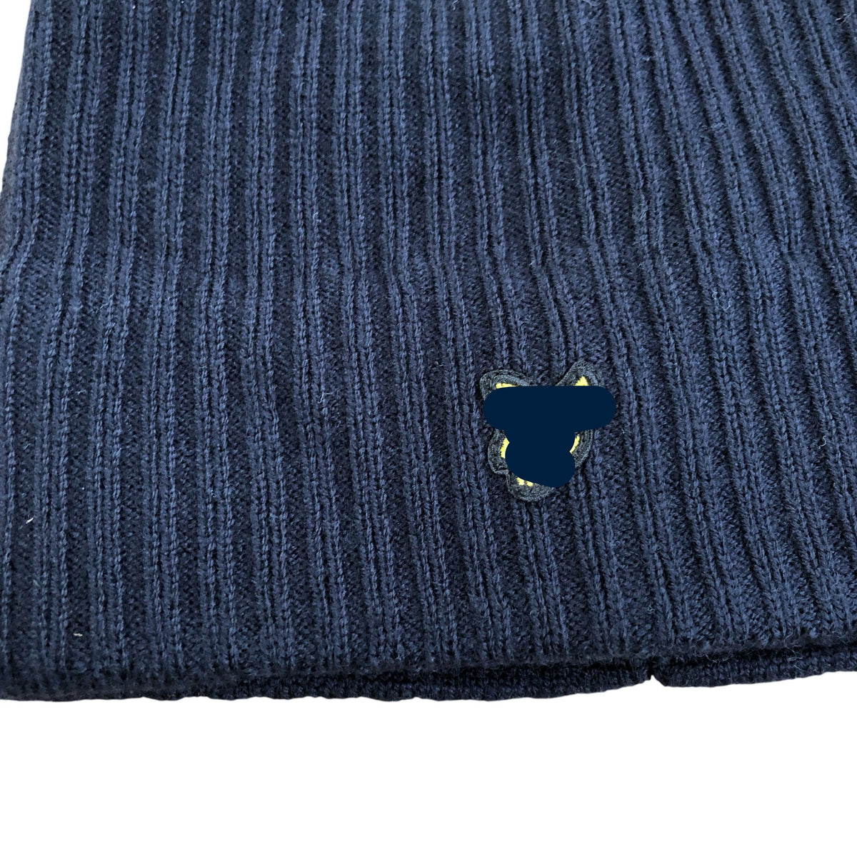 Black Beanie Hat Unisex Ribbed Knit Warm Winter Wear