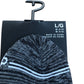 KISS Crew Socks L/G Men's 9-12 Women's 11-14 Black Cushioning Design