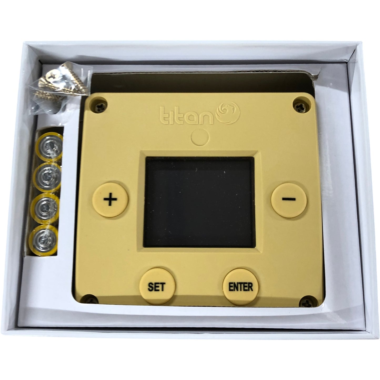 TITAN Timer Digital Kitchen Timer Yellow CUBE New with Tags