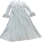 Club L London UK12 Women's Cream Lace Long Sleeve Midi Dress