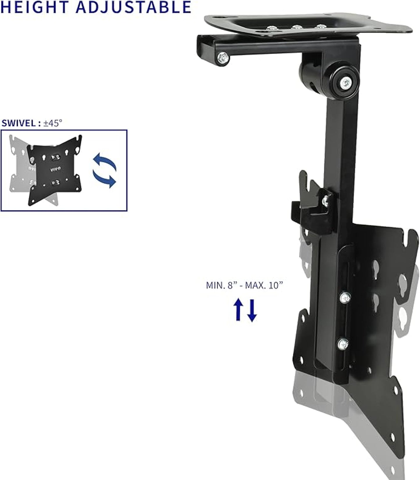VIVO Ceiling Mount Bracket Adjustable (MOUNT-M-FD37B) 17-37 Inch Tv Support