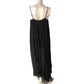 River Island Black Maxi Dress Size 6 Women's Sleeveless Pleated Style