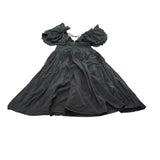 River Island UK6 Women's Black Puff Sleeve Maxi Dress Elegant Design