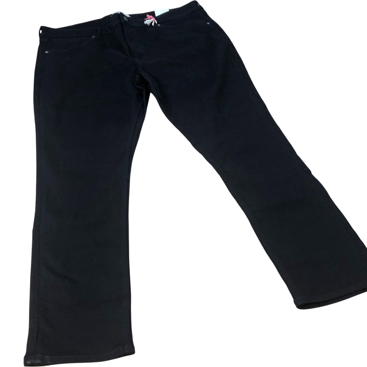 Black Skinny Fit Jeans Women's Stretch Casual Trousers UK22 Regular