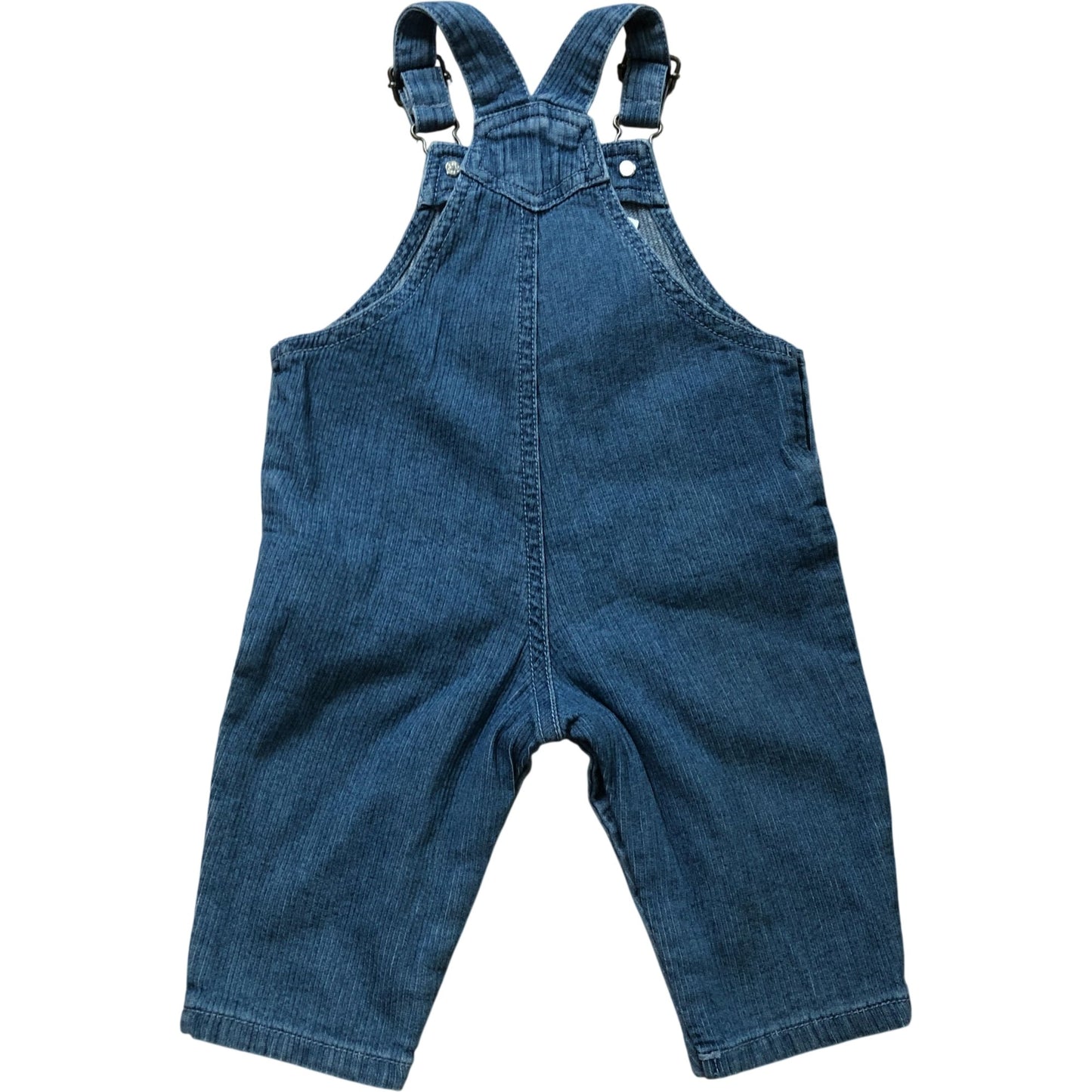 KIABI Baby Dungarees 6 Months Denim Blue Adjustable Strap Cotton