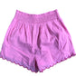 RIVER ISLAND Pink Embroidered Girls Shorts Age 11-12 Years Cotton Summer