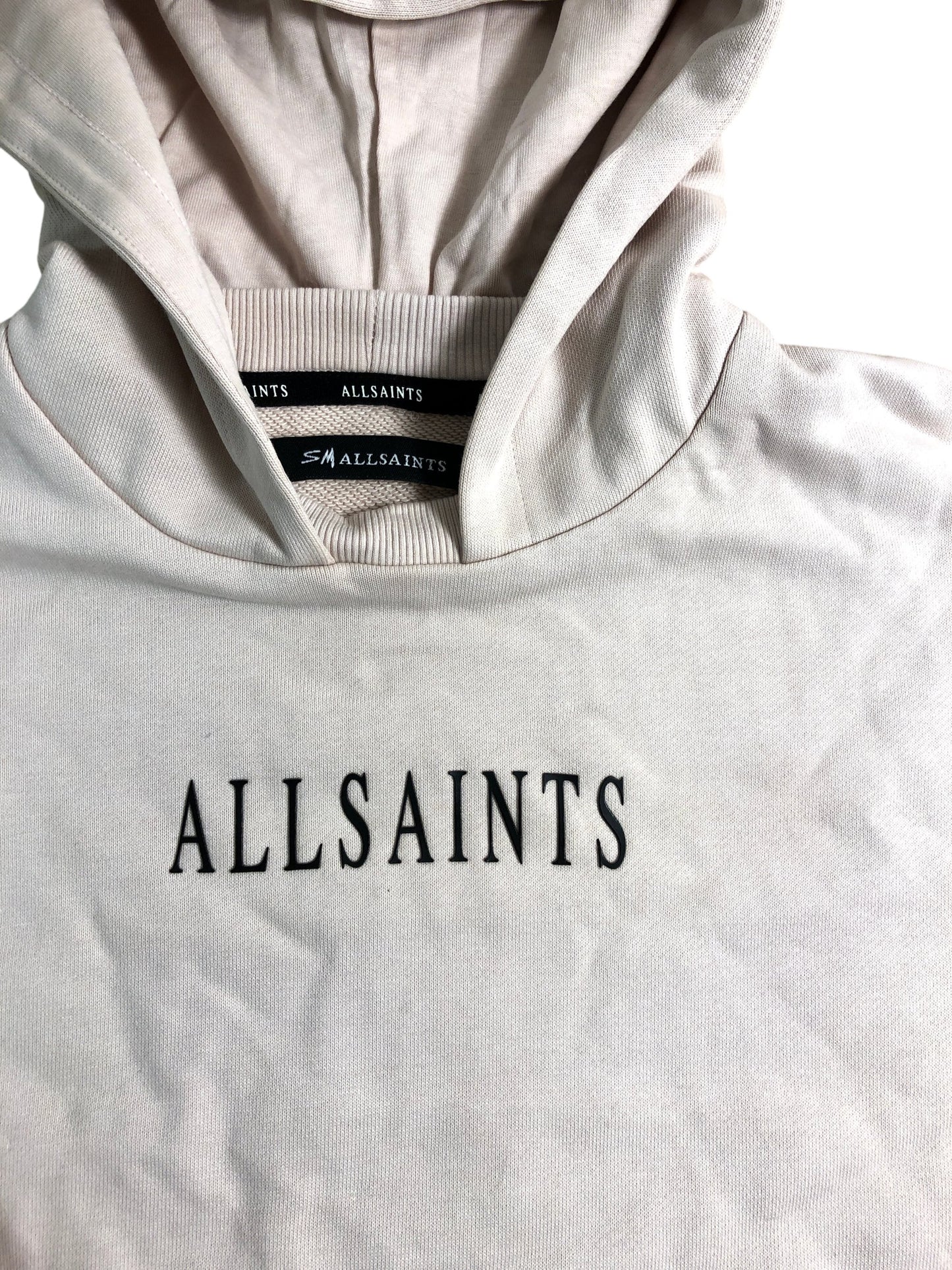 AllSaints Floral Heart Hoodie 9-10 Years Girls Casual Pullover Pink New