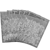 100Pcs Snowflake Cookie Bags Christmas Self Adhesive Cellophane Treat