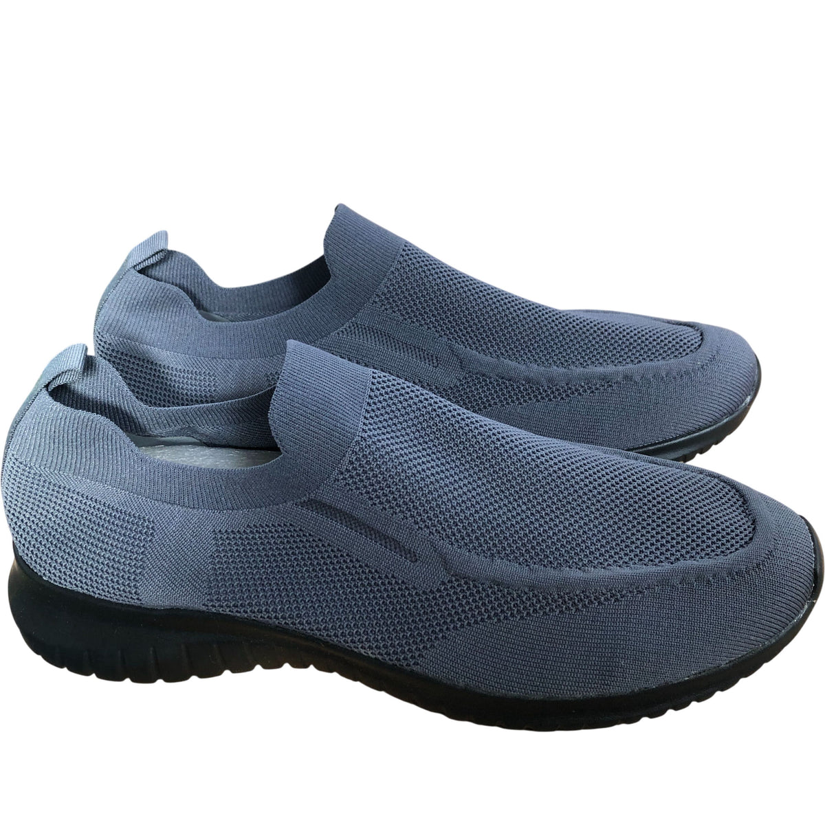 Slip On Sneakers Grey Mesh Casual Shoes  UK11.5