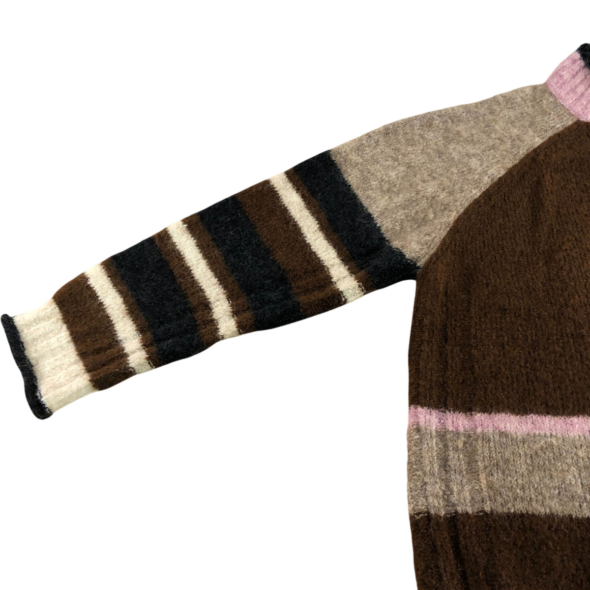 Medway Colourblock Sweater UK20 Women's Knit Jumper Natural Multi