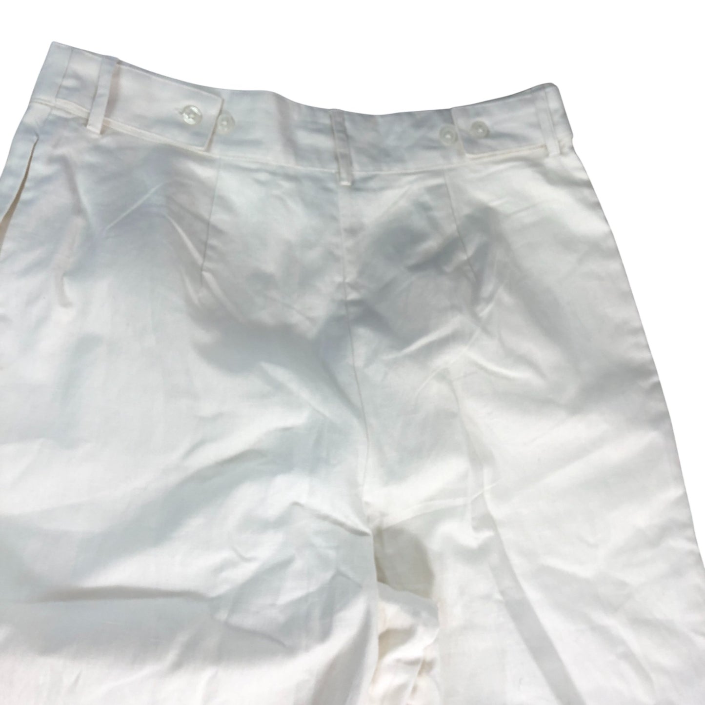 TALA Wide Leg Linen Trousers Size Small Women's Coconut Milk Natural Fabric