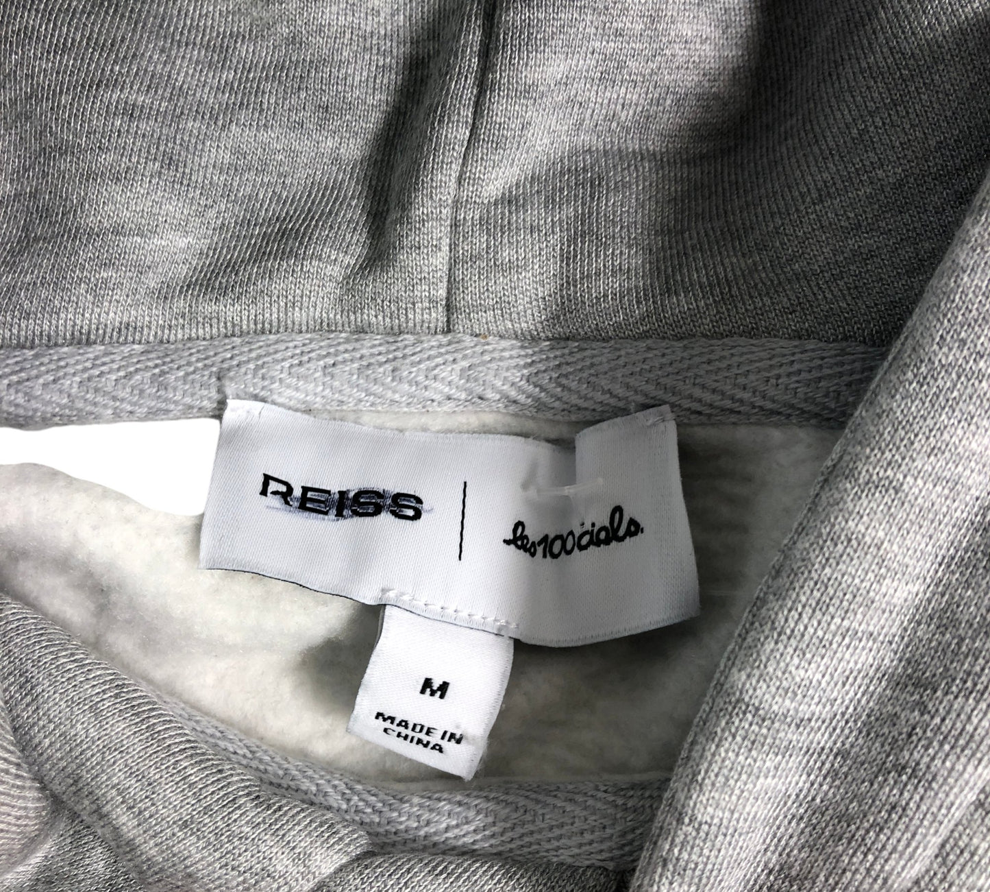 Reiss Grey Hoodie Size M Women's Casual Pullover Cotton Modal Blend