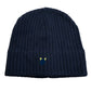 Black Beanie Hat Unisex Ribbed Knit Warm Winter Wear