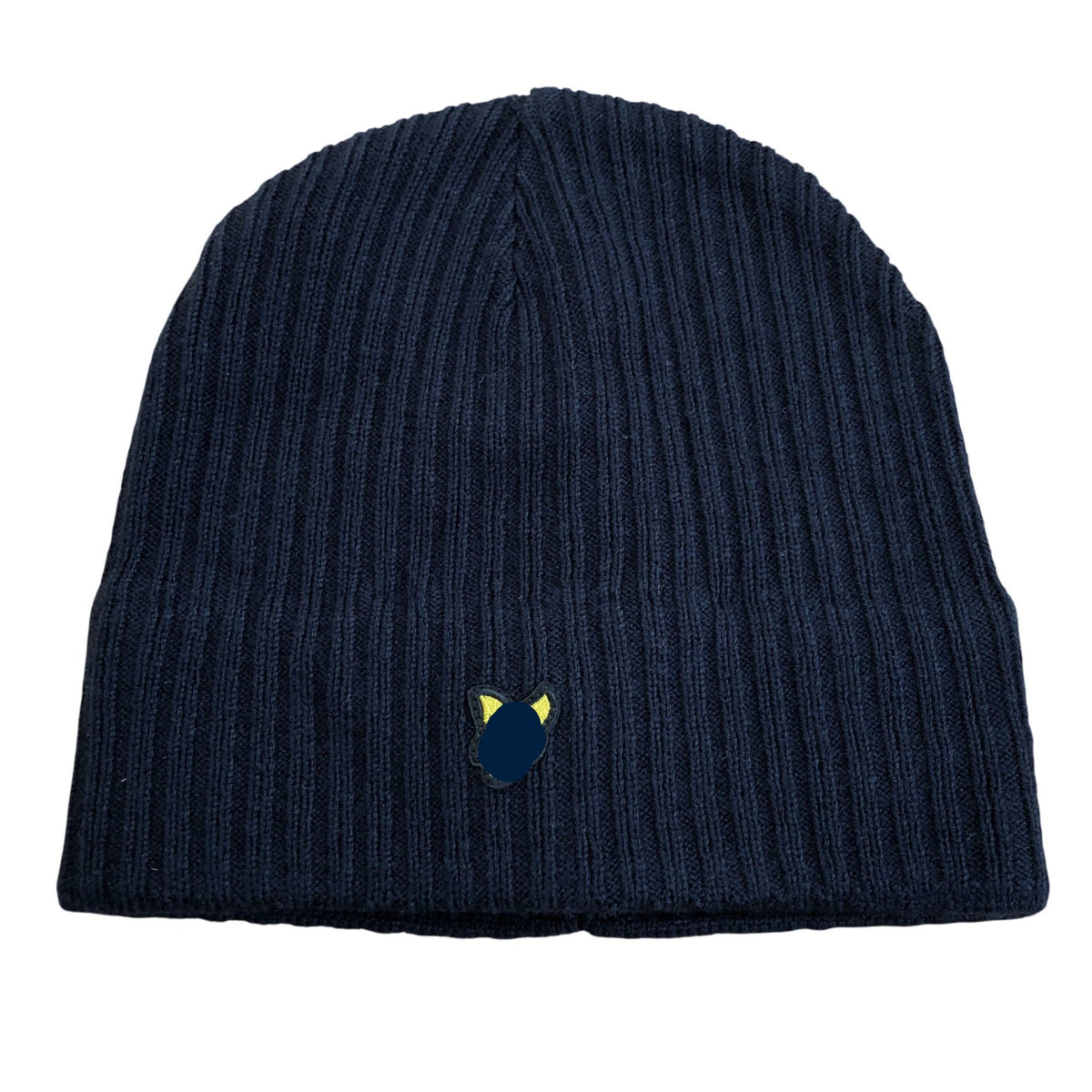 Black Beanie Hat Unisex Ribbed Knit Warm Winter Wear
