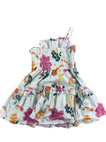 River Island Girls Floral Print Dress Age 7-8 Years Lightweight Summer Style