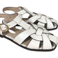 Hadley Cream Leather Fisherman Sandals Size UK 5