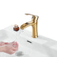 Basin Mixer Tap Gold Single Handle Bathroom Sink Faucet Modern Design AG1