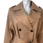 All Saints Trench Coat Women's Size M Beige Cotton Blend Double Breasted