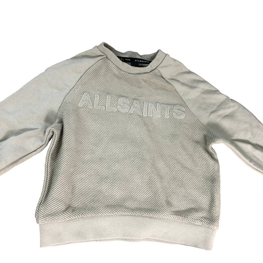 AllSaints Boys Tracksuit Set Size 2-3 Years Crew Neck Sweatshirt and Trousers