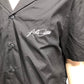 River Island Black Short Sleeve Shirt Size XL Mens Casual Material Poly Cotton