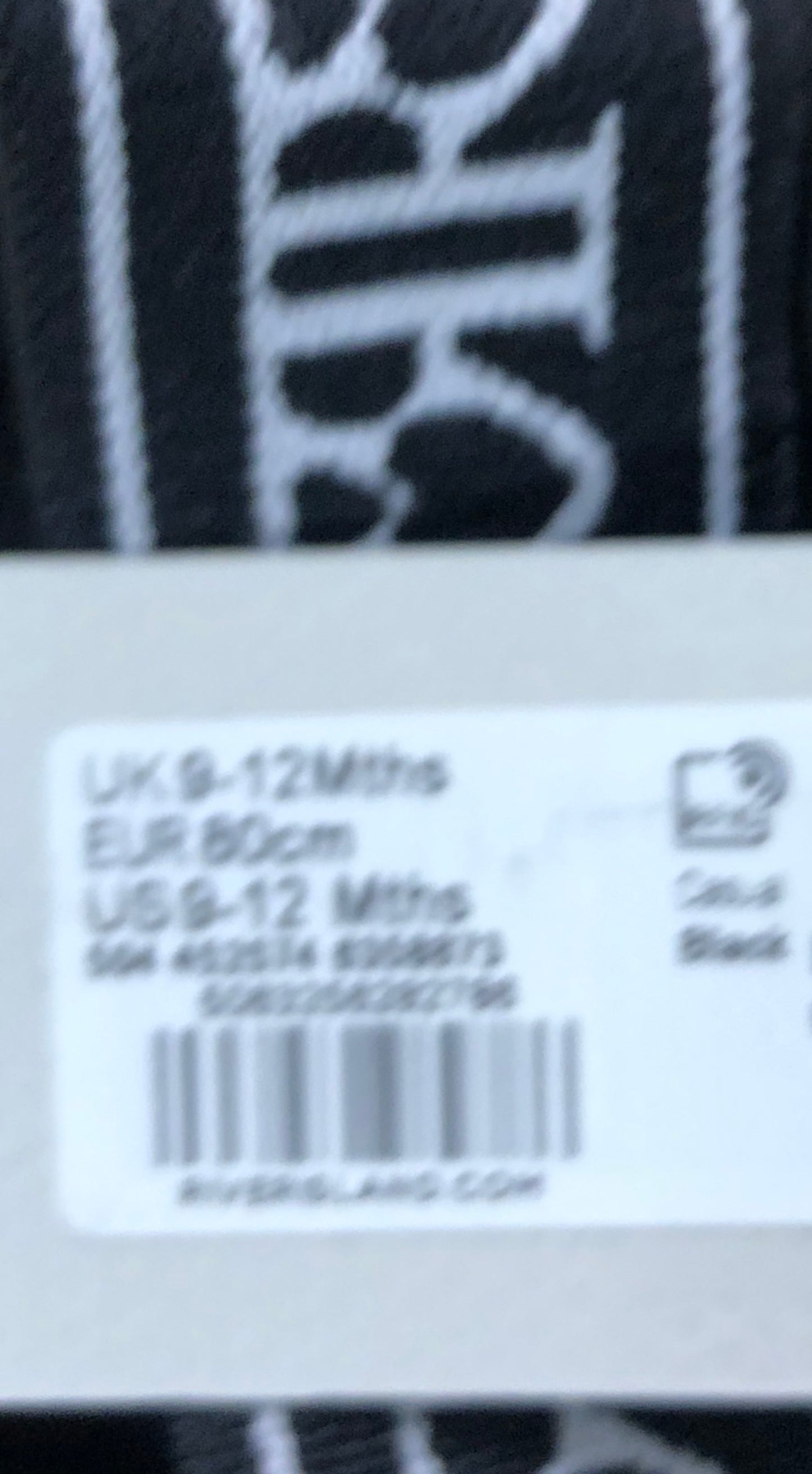 River Island Girls Black 9-12 Months Comfortable Cotton Stretch