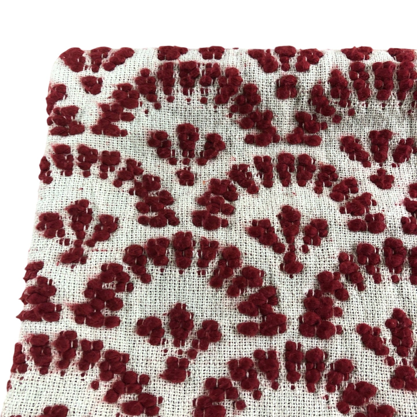Cushion Cover Red Fan Jacquard 45 x 45cm