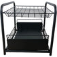 Metal Storage Rack Organiser Black Multi Tier Shelves Kitchen Bathroom