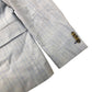 River Island Studios Light Grey Checked Blazer UK40R Men's Casual Smart Jacket
