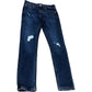 River Island Distressed Jeans UK8 Girls Cotton Blend Dark Wash Denim