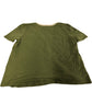 Boden Women's V Neck T Shirt Green Casual Cotton Blend UK10