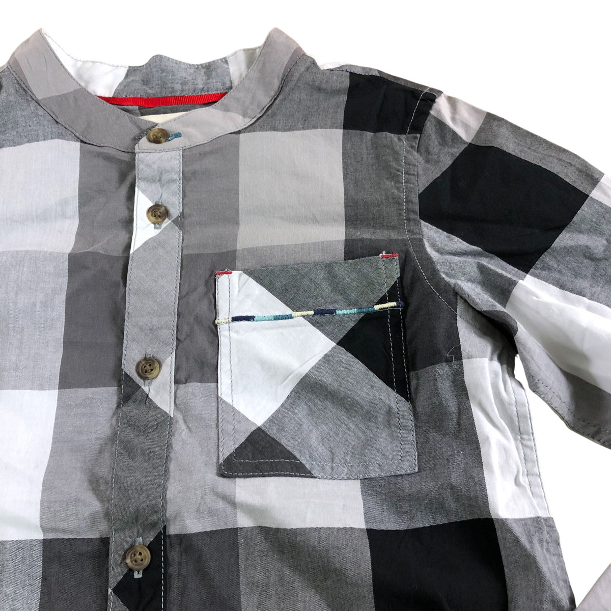 Kids Check Shirt Boys Long Sleeve Cotton