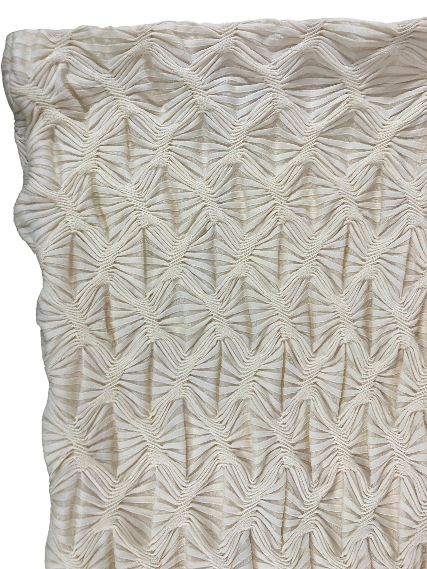 River Island UK4 Women's Cream Textured Midi Skirt Stylish Floral Pattern