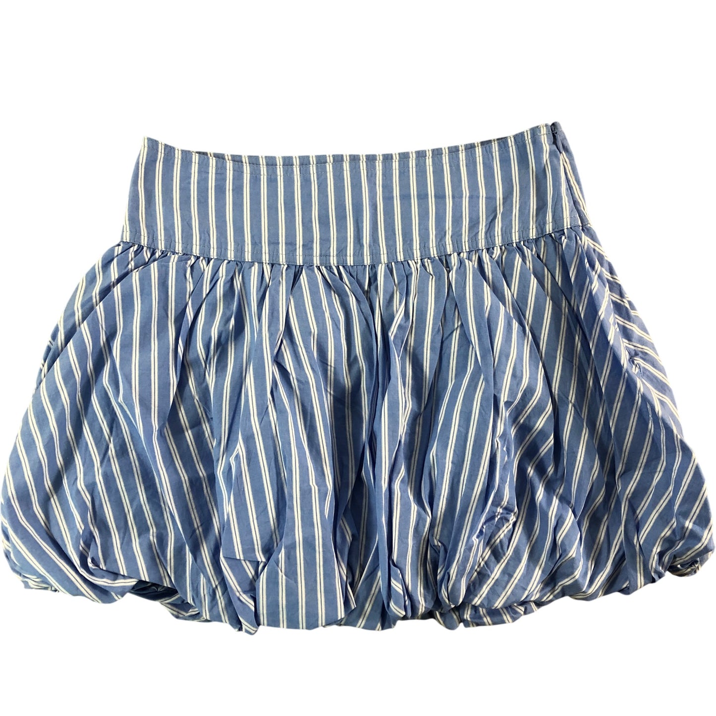 RIVER ISLAND Blue Striped Puff Ball Skirt Age 11 12 Years Girls Cotton