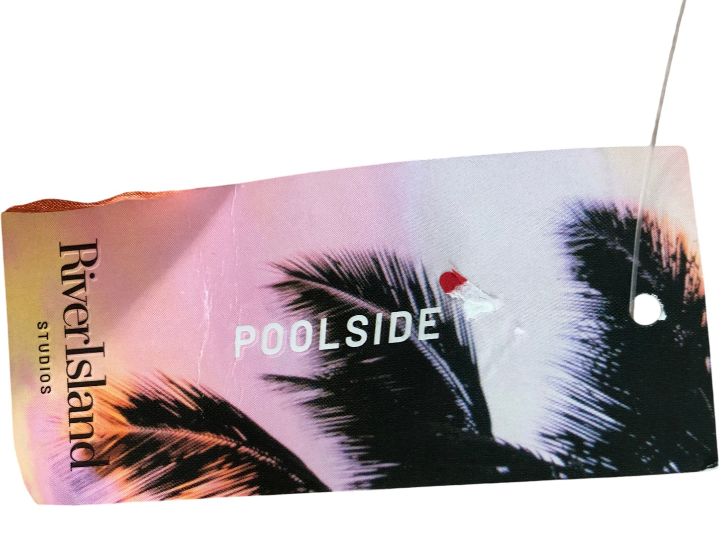 River Island Cropped Top S Rust Dark Tropics Women's Stretchy Stylish Design