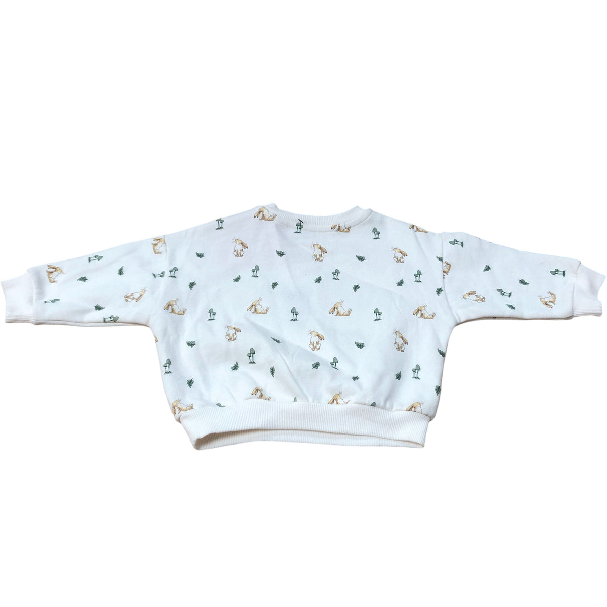 Baby Sweatshirt 6-9 Months Kids Animal Print Cream Long Sleeve Top