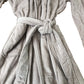 Fleece Hooded Bathrobe Plush Cotton Organic Material Size XL