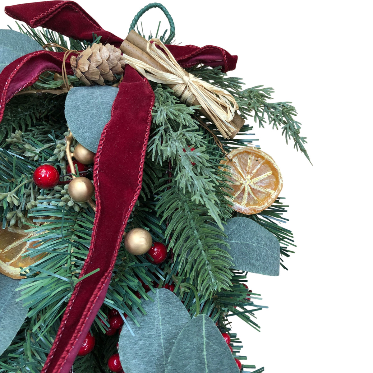 Festive Orange Cinnamon & Berry Swag Decoration